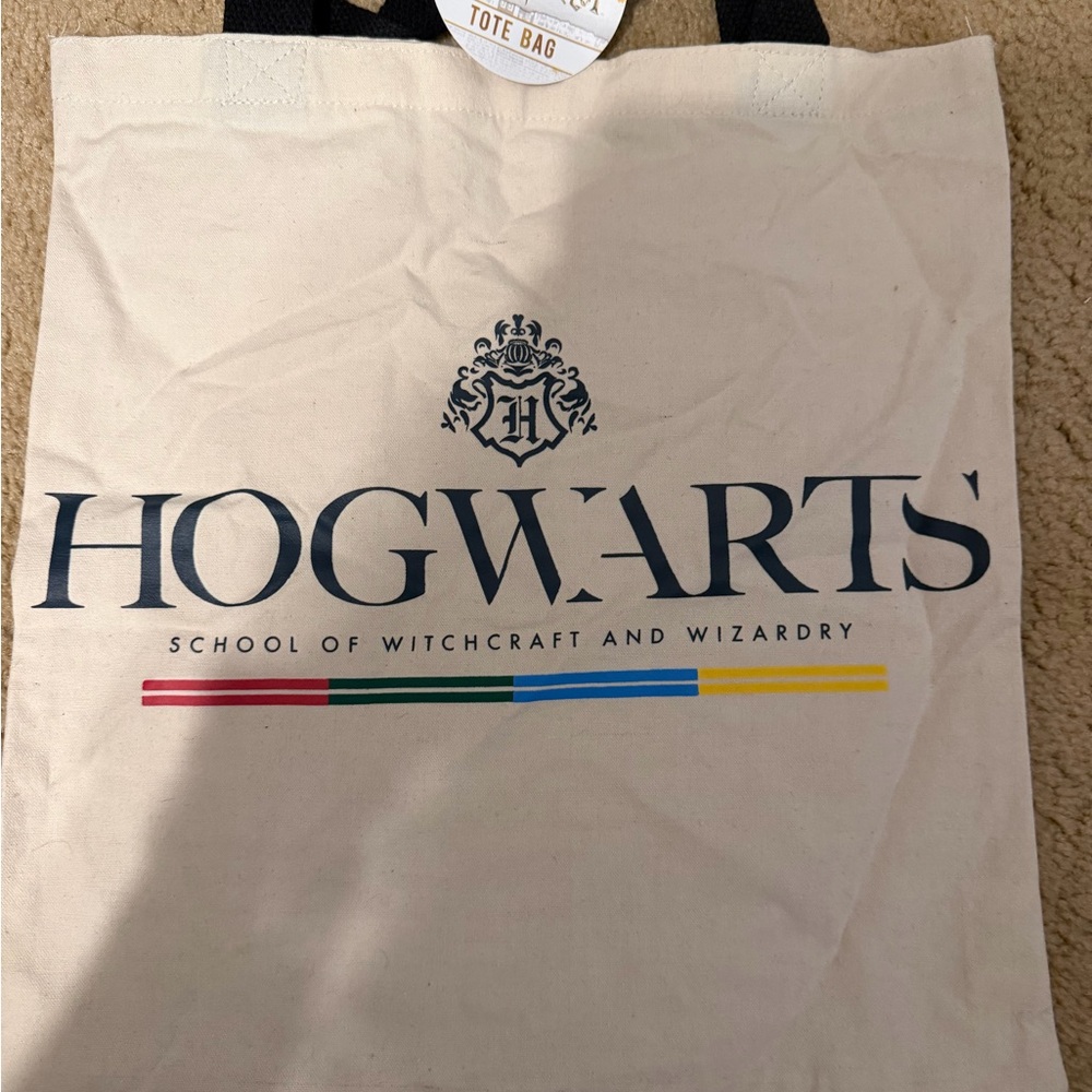 Hogwarts Cream Canvas Tote Bag - Harry Potter